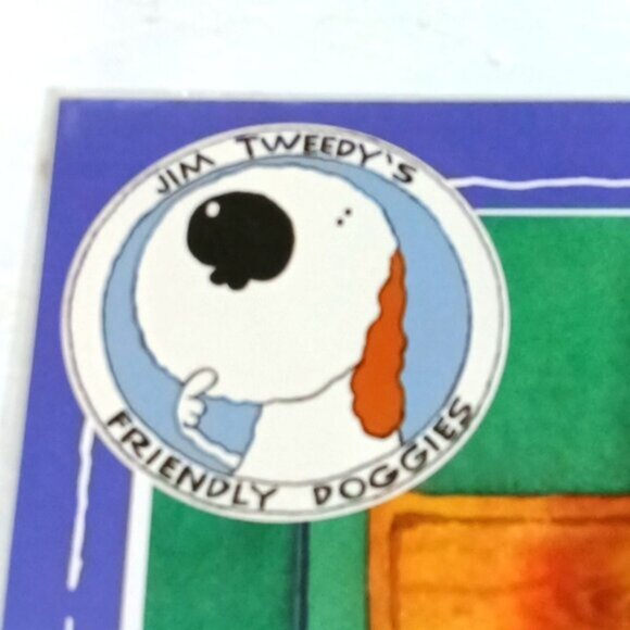 Jim Tweedy's Friendly Doggies Open Edition Art Print 'ANGEL DOG' Sealed - Picture 5 of 5